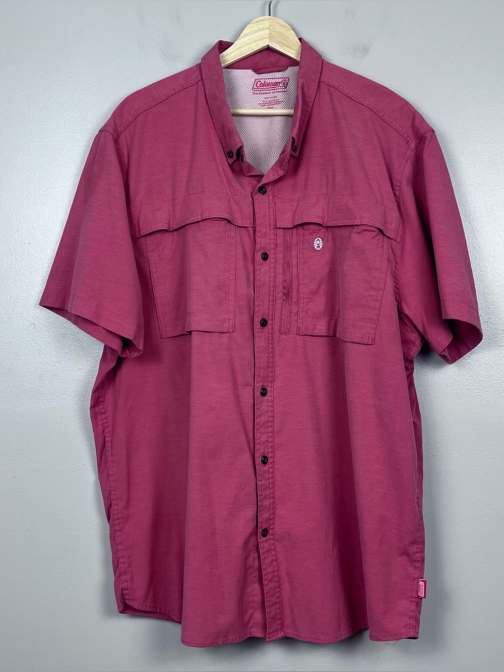 Coleman Men's Vented Outdoor Hiking & Fishing Shirt Size XXL; Boating, Camping